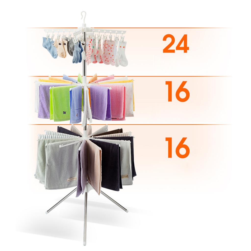 Baby Clothing Drying Rack - Tendedero plegable de 3 niveles, soporte