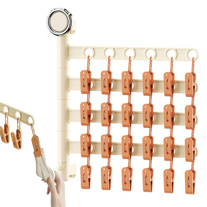 Baby Clothing Drying Rack - Tendedero de ropa giratorio para bebés,