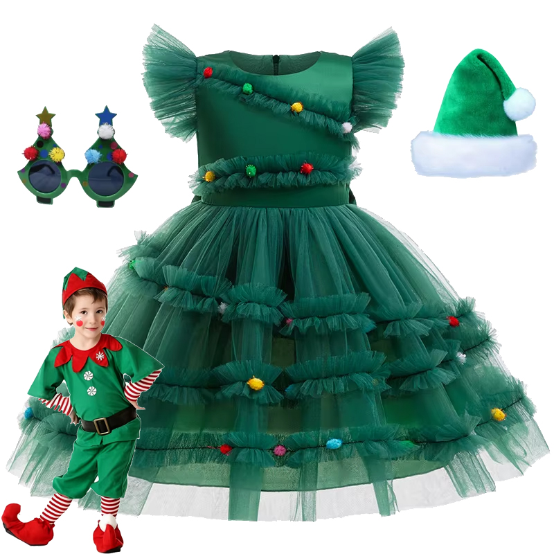 Baby Tutu Skirt - 2025 vestido de Navidad para niña,