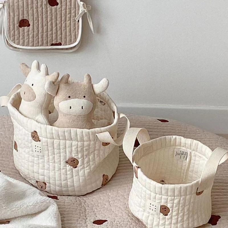 Baby Clothing Hamper - Bolsa de pañales con bordado de