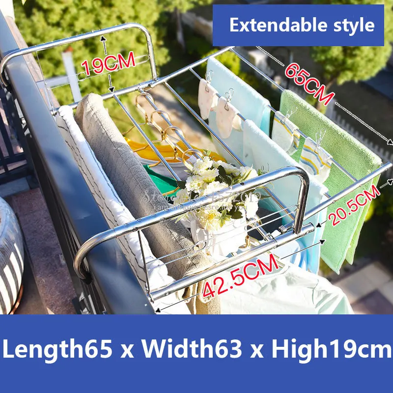 Baby Clothing Drying Rack - Perchero plegable extensible de acero inoxidable