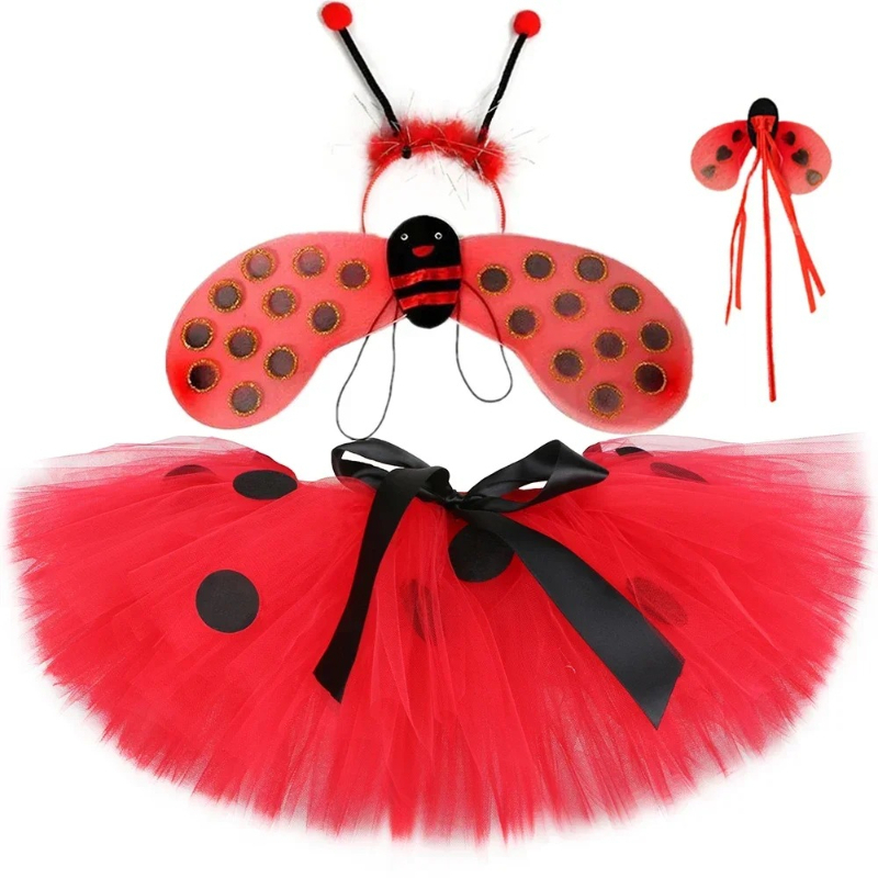 Baby Tutu Skirt - Falda Tutú de Mariquita para Niñas,