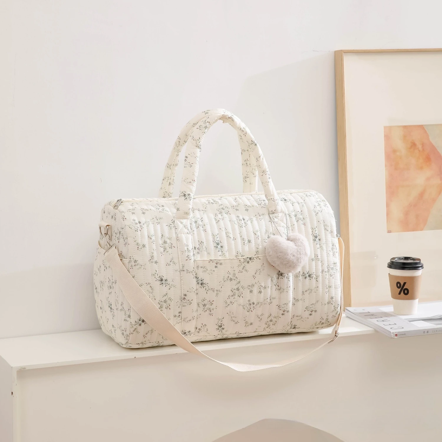 Bolsa de mamá con bordado Flor - Baby Clothing Hamper reseña y precio