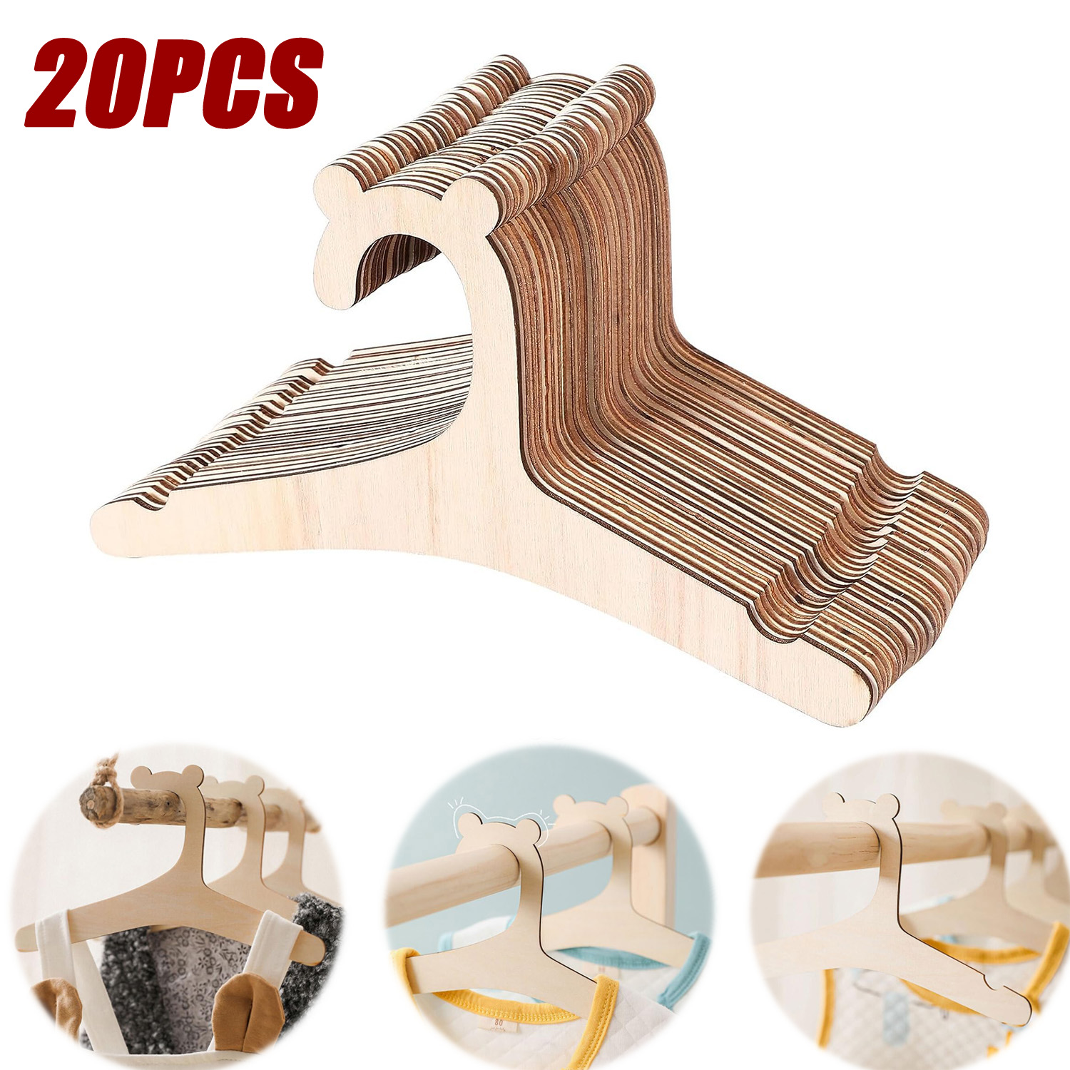 Perchero de madera para ropa d - Baby Clothing Drying Rack reseña y precio