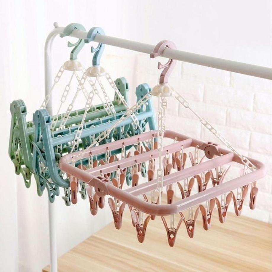 1 Pcs 32 Clips Ropa plegable P - Baby Clothing Drying Rack reseña y precio