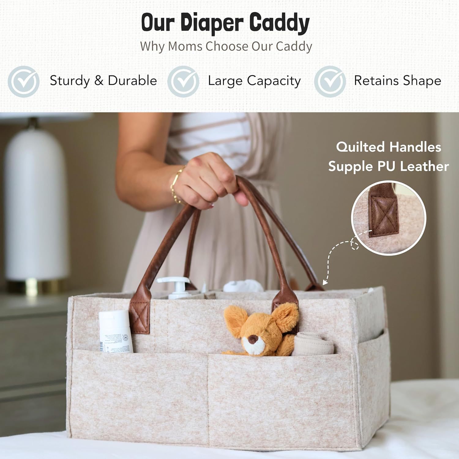 Cesta Organizadora de Fieltro  - Baby Clothing Hamper reseña y precio