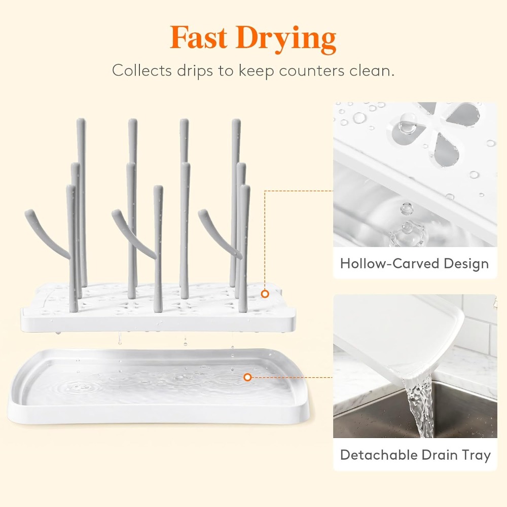 Estante de secado de biberones - Baby Clothing Drying Rack reseña y precio