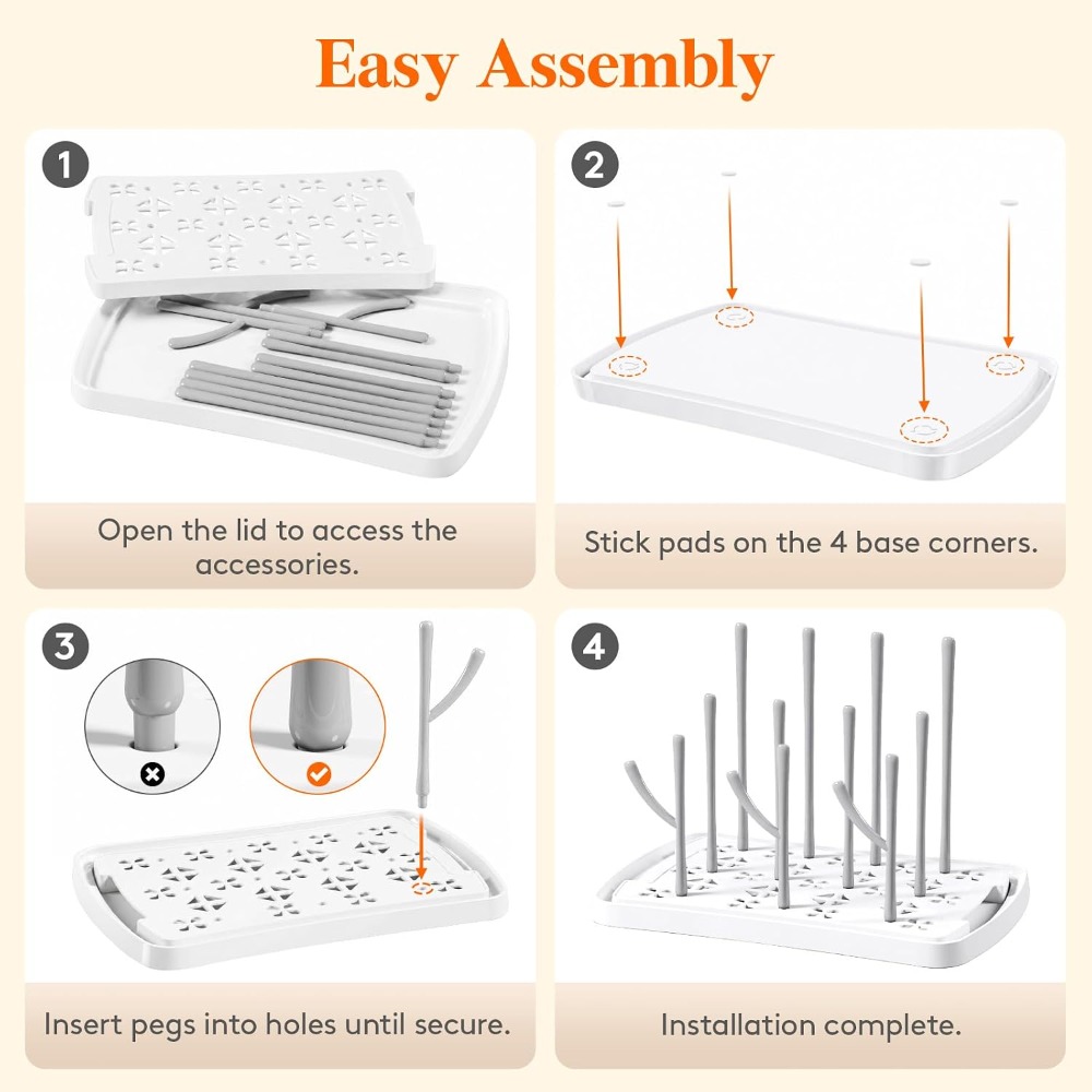 Estante de secado de biberones - Baby Clothing Drying Rack reseña y precio
